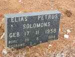 SOLOMONS Elias Petrus 1958-1984