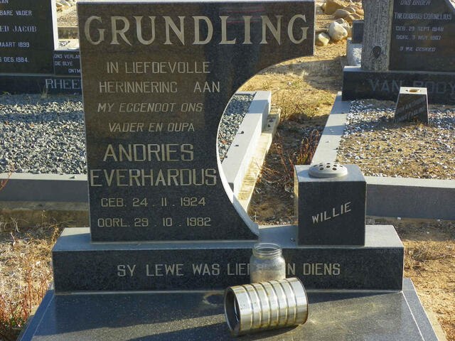 GRUNDLING Andries Everhardus 1924-1982