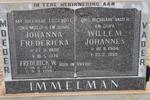 IMMELMAN Willem Johannes 1904-1980 & Johanna Fredericka 1908-1976 :: IMMELMAN Frederick W. 1934-1999