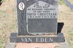 EDEN David Christiaan, van 1940-1976