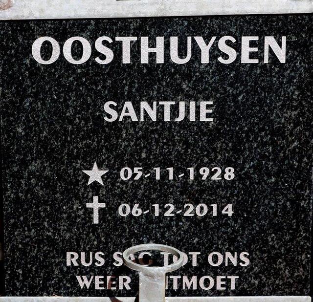 OOSTHUYSEN Santjie 1928-2014
