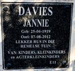 DAVIES Jannie 1919-2012