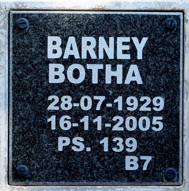 BOTHA Barney 1929-2005