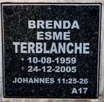 TERBLANCHE Brenda Esme 1959-2005