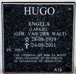 HUGO Engela nee VAN DER WALT 1919-2011