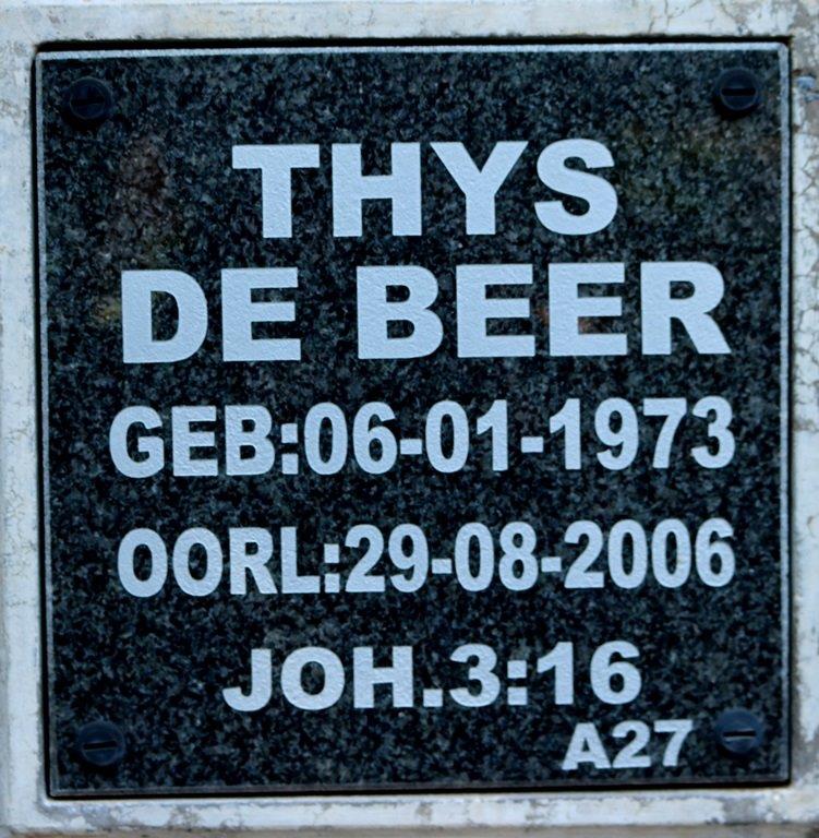 BEER Thys, de 1973-2006