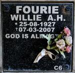FOURIE Willie A.H. 1927-2007