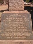 JOHNSTON Andrew 1856-1919 & Harriet Stinton 1857-1924 :: JOHNSTON Eric Hebert -1915