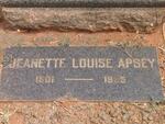 APSEY Jeanette Louise 1901-1935