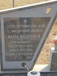 GRUNDLING Maria Magritha M. nee BARNARD 1892-1964