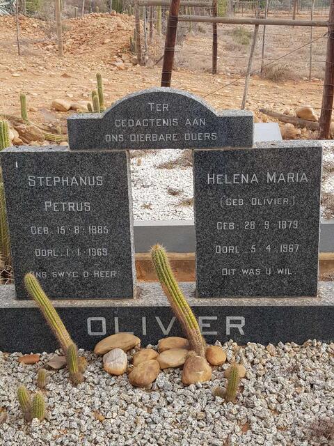 OLIVIER Stephanus Petrus 1885-1969 & Helena Maria OLIVIER 1879-1967