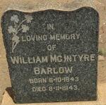 BARLOW William McIntyre 1943-1943