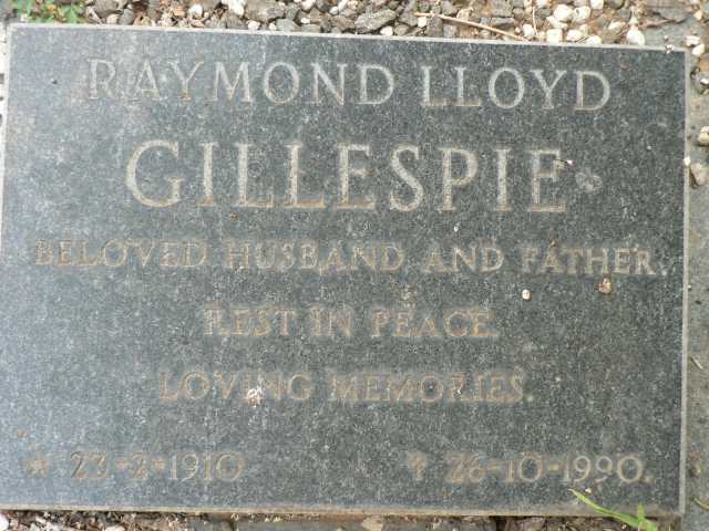 GILLESPIE Raymond Lloyd 1910-1990