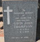 THOMPSON Gavin John 1953-1974