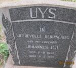 UYS Johannes G.J. 1925-1962