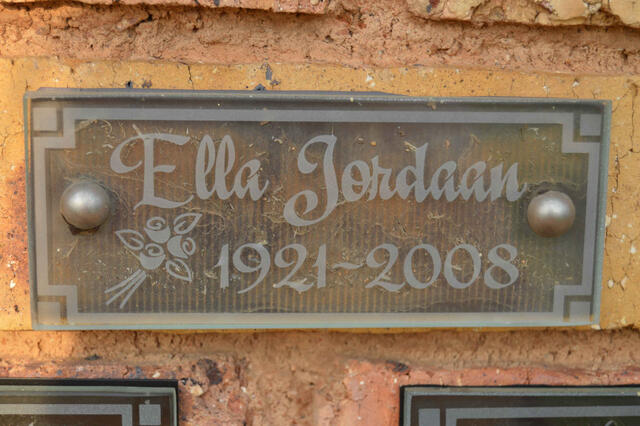 JORDAAN Ella 1921-2008