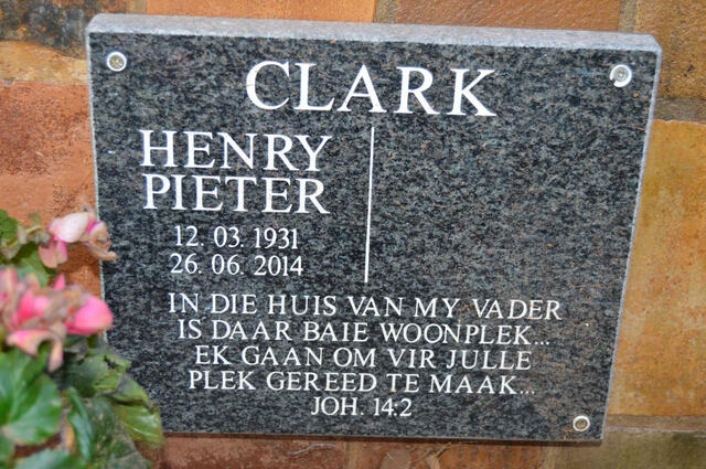 CLARK Henry Pieter 1931-2014