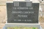 PIETERSE Johannes Lodewyk 1906-1975