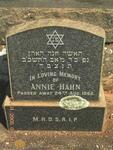 HAHN Annie -1962