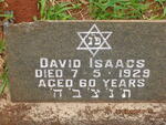 ISAACS David -1929