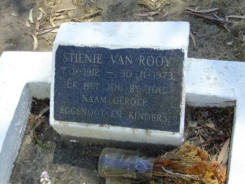 ROOY Stienie, van 1912-1973