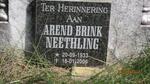 NEETHLING Arend Brink 1933-2006