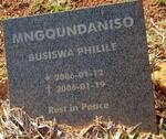 MNGQUNDANISO Busiswa Philile 2006-2006