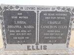 ELLIS Charlie Cameron 1884-1957 & Louisa Johanna Maria 1890-1978