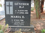 GÜNTHER H.J. 1906-2000 & Maria E. 1908-2007 :: GÜNTHER Beate Maria 1939-2007