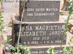 JORDT Anna Magrietha Elizabeth nee ELS 1895-1968