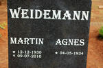 WEIDEMANN Martin 1930-2010 & Agnes 1934-