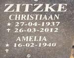 ZITZKE Christiaan 1937-2012 & Amelia 1940-