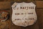 MATTHEE C.J. 1885-1964