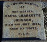 JOHNSON Maria Charlotte -1954