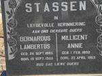 STASSEN Bernardus Lambertus 1885-1955 & Millicent Annie 1892-1969