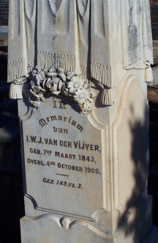 VIJVER J.W.J., van der 1843-1909