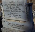 WIT Louis Francois, de 1855-1929 & Hendrina Margritta ELLIS 1856-1932