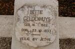 GELDENHUYS Bettie 1922-1933