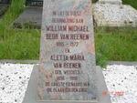 REENEN William Michael Beor, van 1885-1972 & Aletta Maria WESSELS 1890-1990