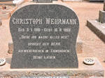 WEHRMANN Christoph 1881-1968 & Ida 1920-2012