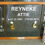REYNEKE Attie 1951-2013