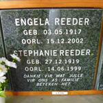 REEDER Engela 1917-2002 : REEDER Stephanie 1919-1999