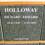 HOLLOWAY Richard Edward 1925-2015