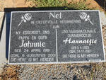 NEL Johnnie 1919-2001 & Hannatjie 1923-2007