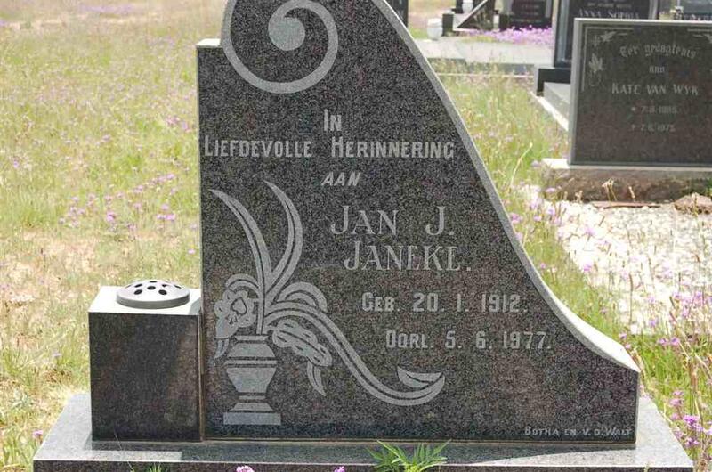 JANEKE Jan J. 1912-1977