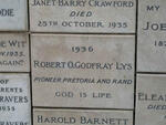 LYS Robert O. Godfray -1936 :: CRAWFORD Janet Barry -1935 :: BARNETT Harold
