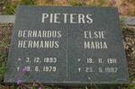 PIETERS Bernardus Hermanus 1893-1979 & Elsie Maria 1911-1987