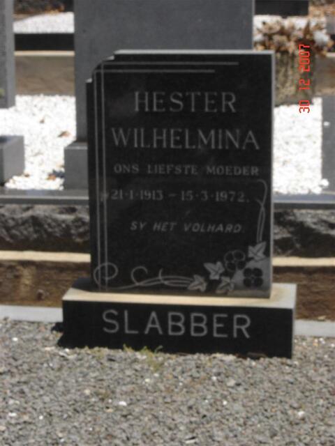 SLABBER Hester Wilhelmina 1913-1972