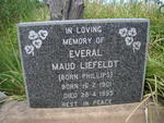 LIEFELDT Everal Maud nee PHILLIPS 1901-1995
