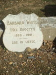 WHITE Barbara nee HUGGETT 1869-1901